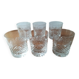 Verres à whisky cristal taillé