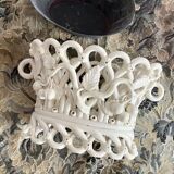 Lattice planter in Langeais earthenware with a zinc tray.