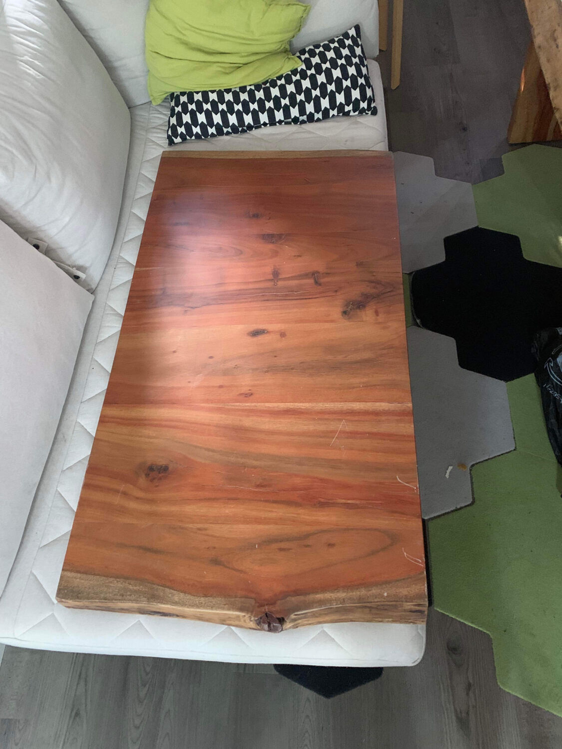 Solid acacia table