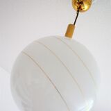 60s design glass ceiling chandelier Glashütte Limburg Bauhaus