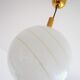 60s design glass ceiling chandelier Glashütte Limburg Bauhaus