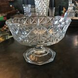 Pop-up Christmas 2022 Compotier in cut crystal mid-twentieth
