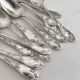 12 small silver-plated metal teaspoons "Cocoa" by Boulenger