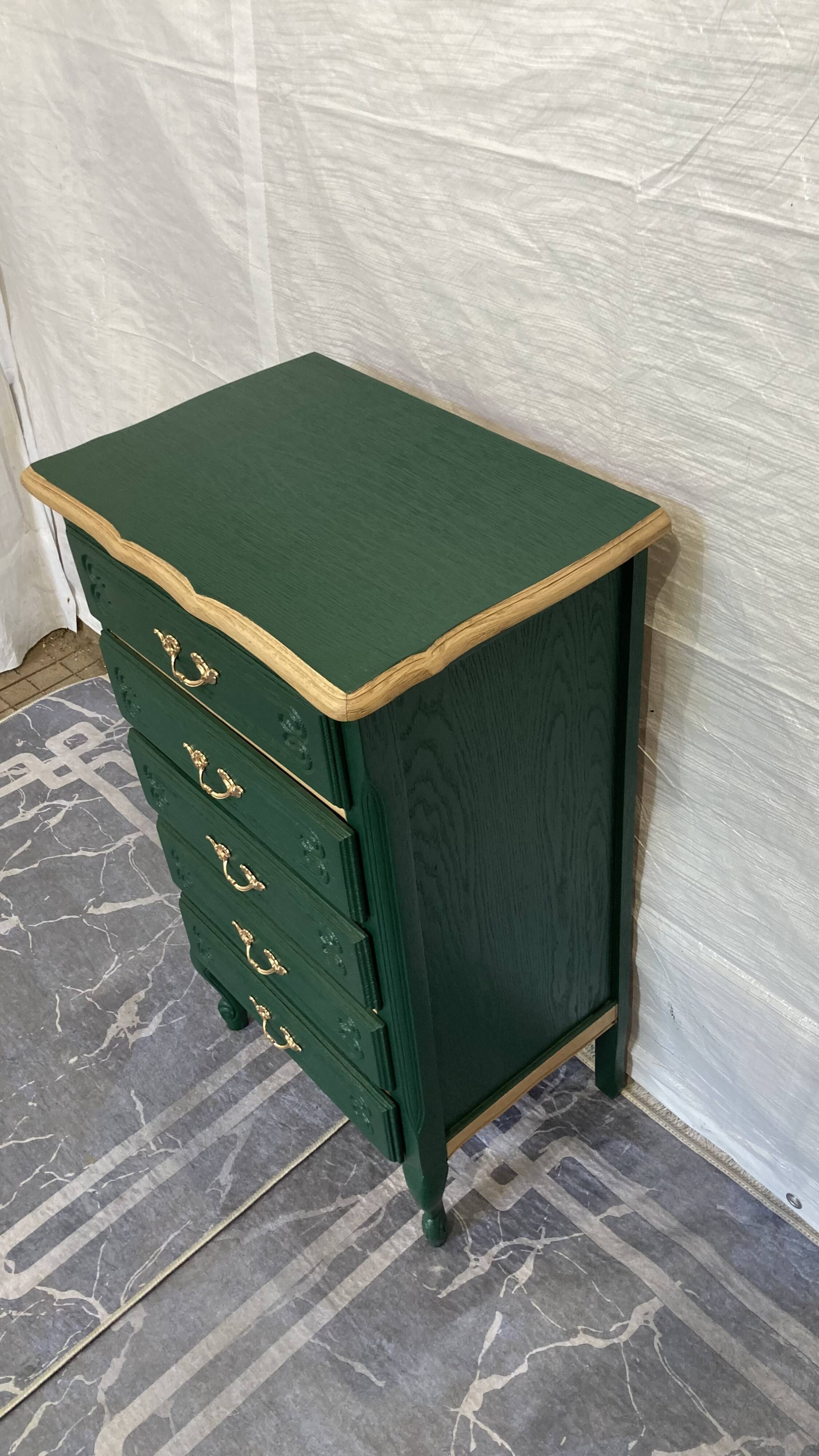 Refurbished wooden chest of drawers