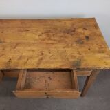 Rustic farmhouse table with drawers