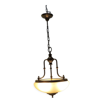 Glass and brass / vintage suspension