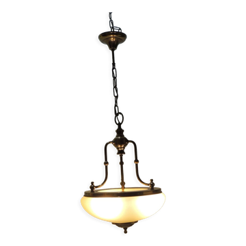 Glass and brass / vintage suspension