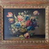 HSP table "Bouquet of flowers" in the taste of the XVIII ° + frame