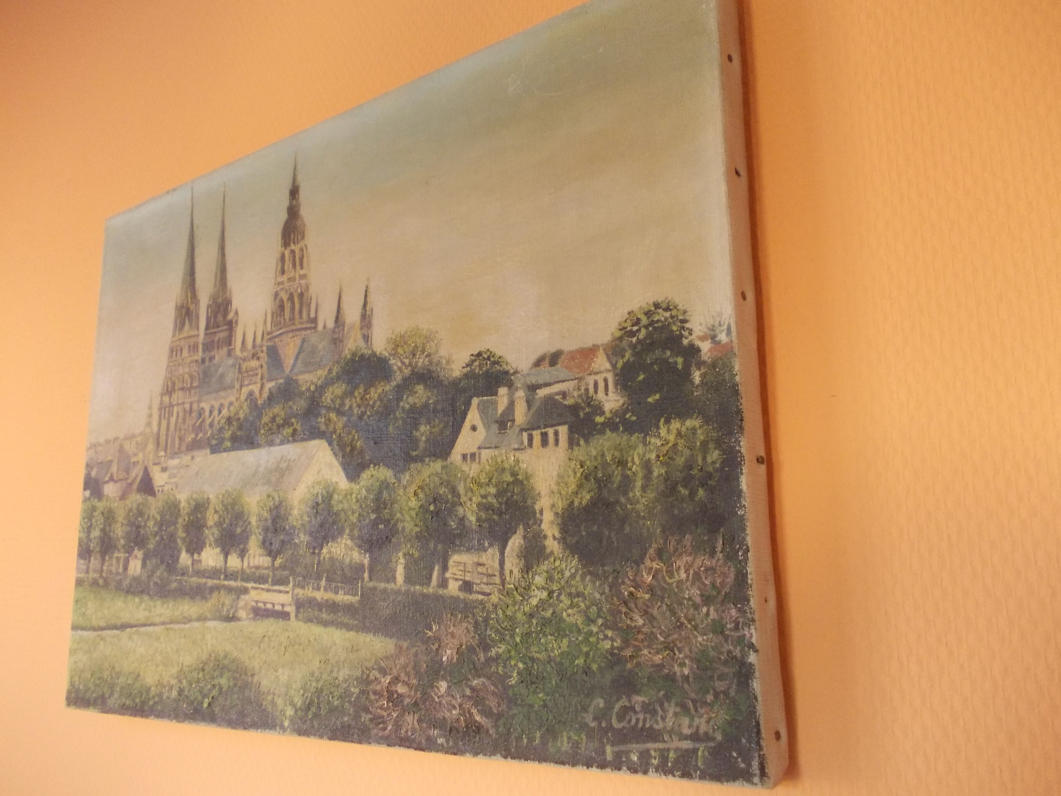 Ale nd de bayeux, signed c. constant, 14 calvados, hst painting