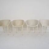 Set of 4 "Soft Egg" chairs by Philippe Starck for Driade, Italy