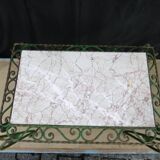 Coffee table with marble top