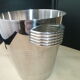 Seau à champagne en inox Létang et Rémy style art Déco