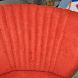 1950s chair red fabric