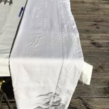 New 2-seater sheet embroidered with ladder day triangles