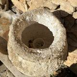 Ancient terracotta pottery jar from the 19th century