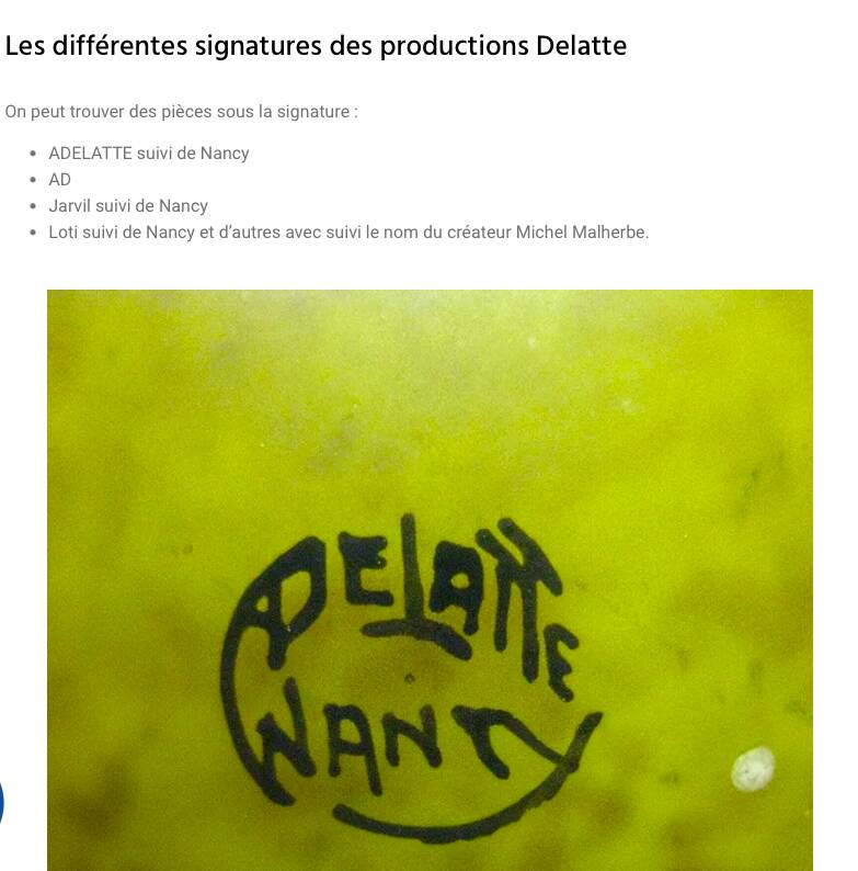 Marmoreal vase by André Delatte Nancy France