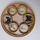 Butterfly rattan tray and coaster
