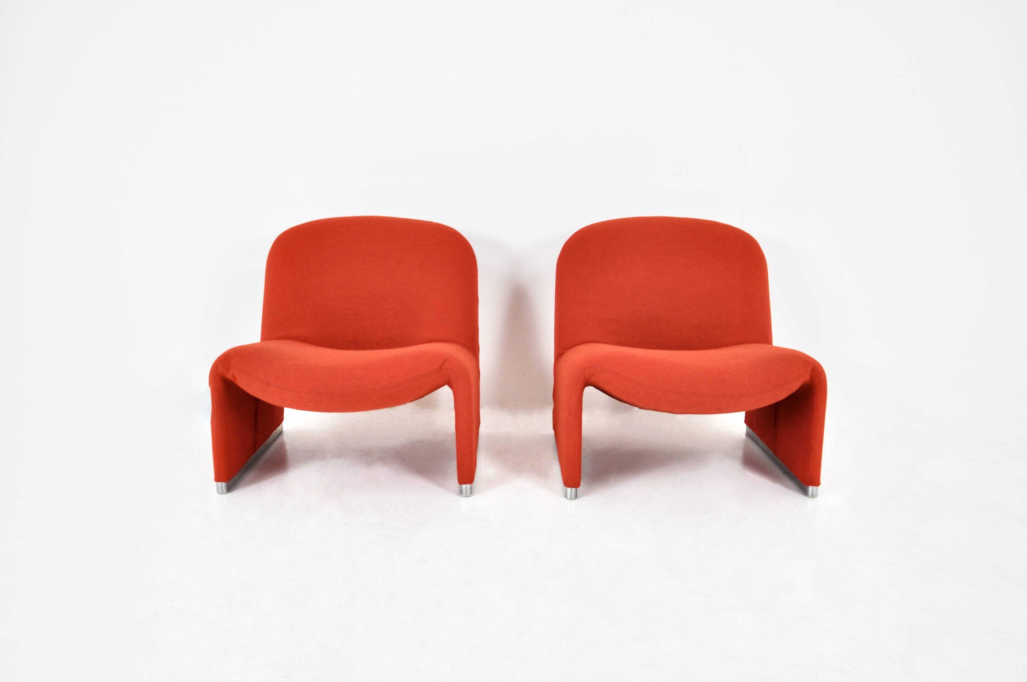 Set of 2 Alky armchairs by Giancarlo Piretti for Anonima Castelli, 1970s