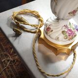 Shiny porcelain lamp hectic décor