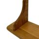 Vintage oak wall rack book shelf 1970s wood minimalist design