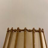Wall lamp 50's rattan and bamboo