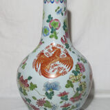Large porcelain vase Chinese pink family China
