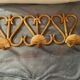 Vintage rattan wall coat holder with 3 pateres