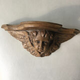 Small shelf / wooden wall lamp / Old Angelot