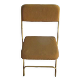 70's folding chair in velvet