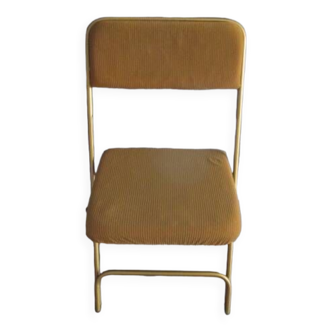 70's folding chair in velvet