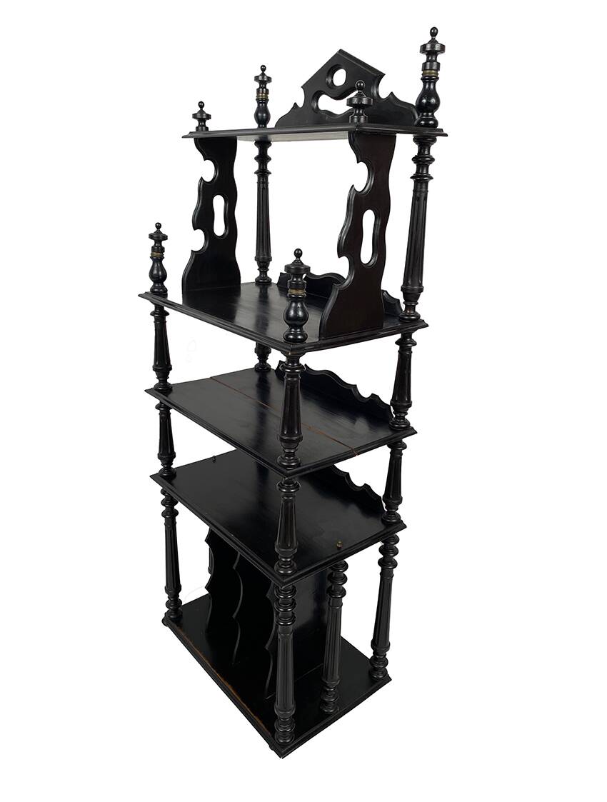 Meuble à partitions Napoléon III en bois noirci