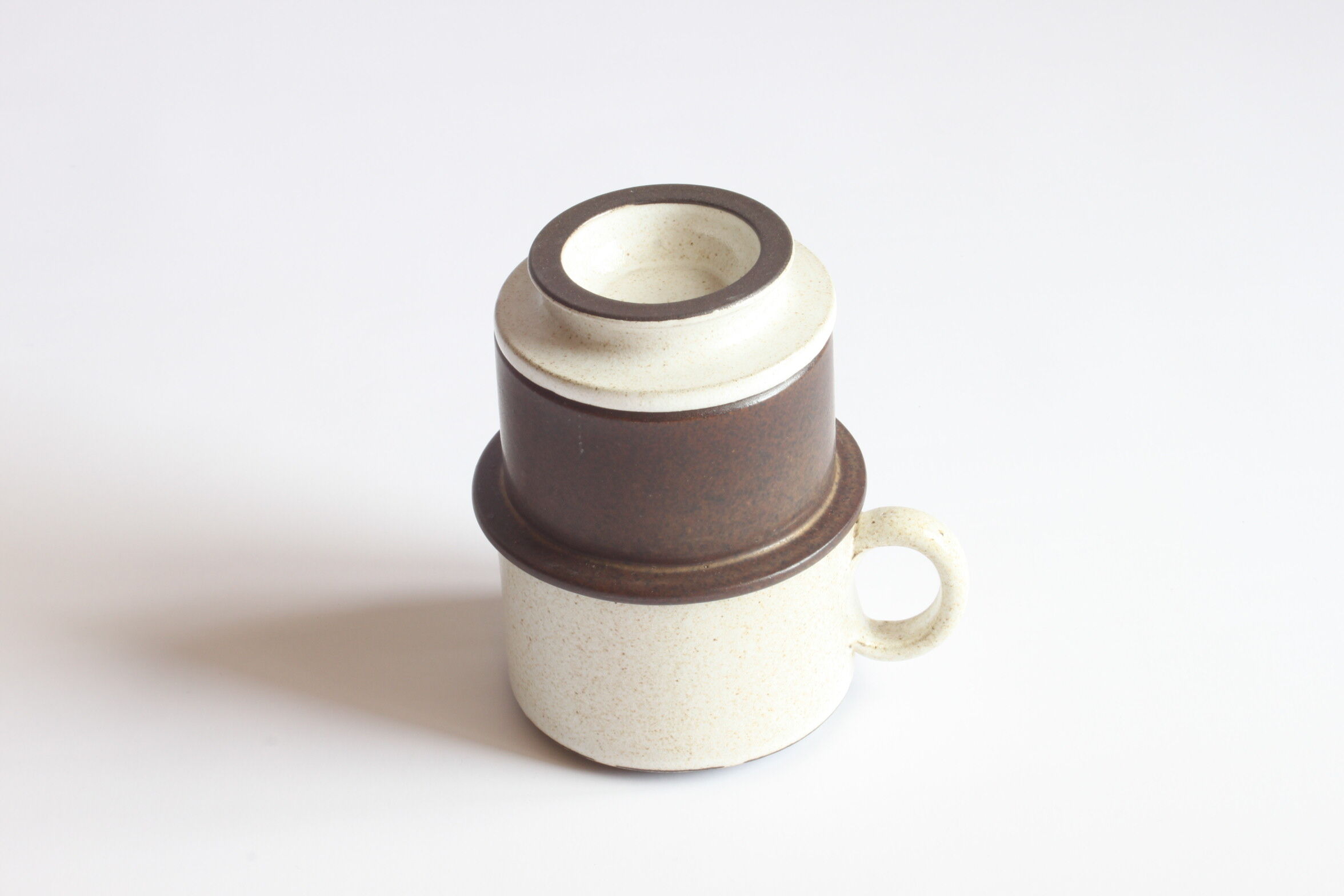 Ceramic filter coffee cups by Zaalberg Holland, 1960s.