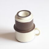 Ceramic filter coffee cups by Zaalberg Holland, 1960s.