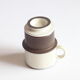 Ceramic filter coffee cups by Zaalberg Holland, 1960s.