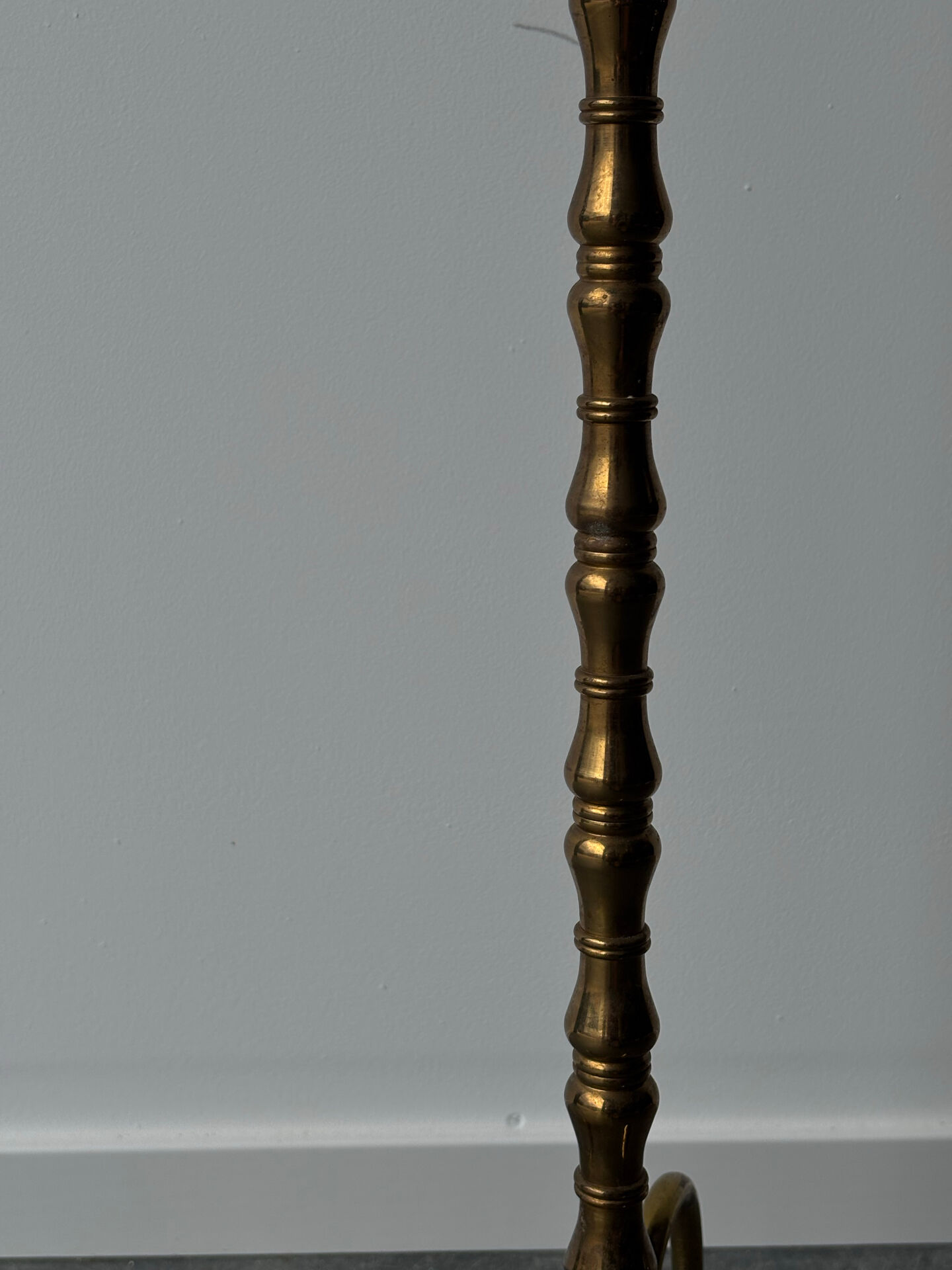 Brass floor lamp with adjustable height 1960