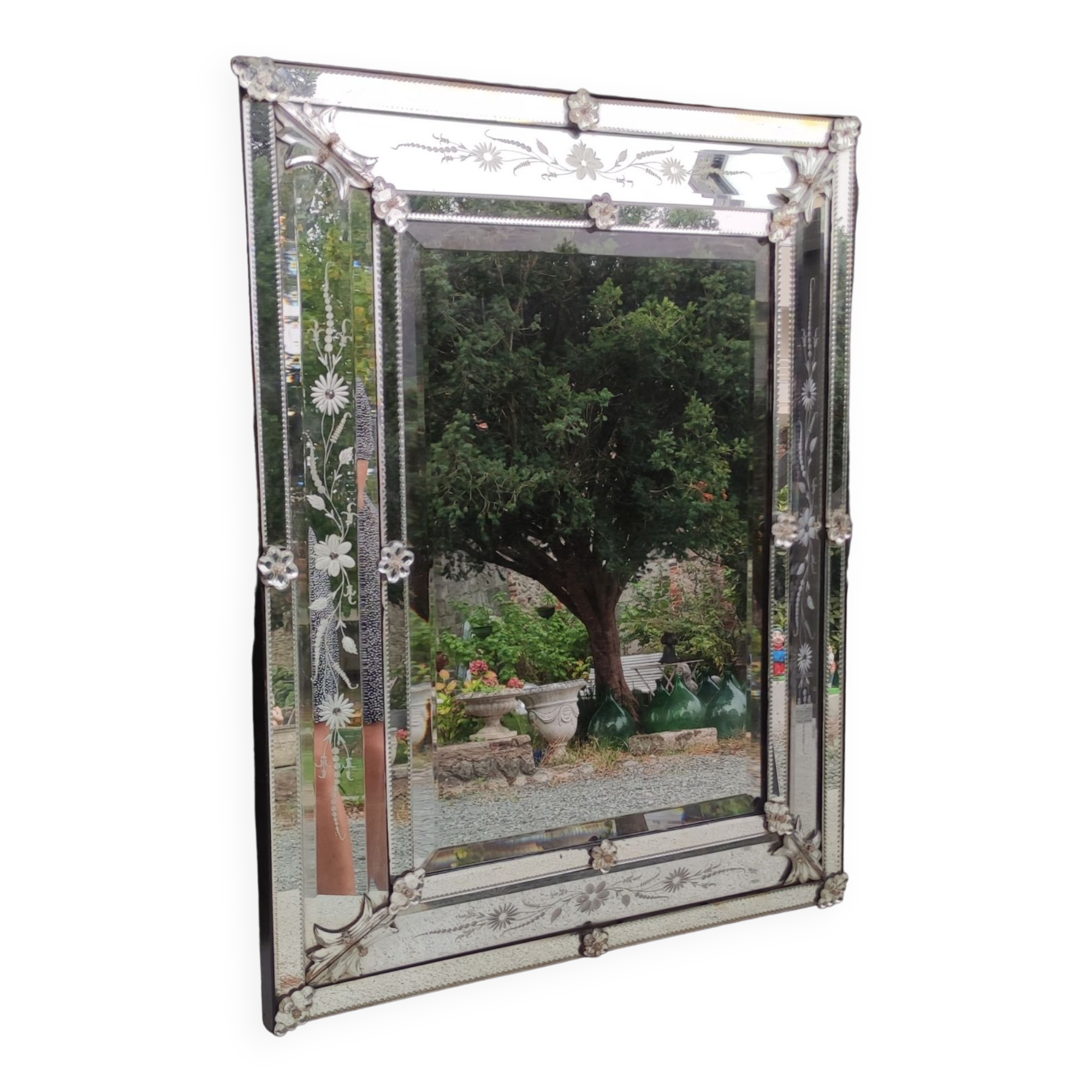 Old Venetian mirror closed