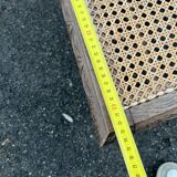 4 Henri II style chairs with twisted columns and cane seats