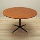 Teak round table, Italian design, 1970s, production: Italy