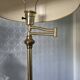 Vintage articulated lamp in gilded brass