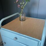 Metal boarding school/convent bedside