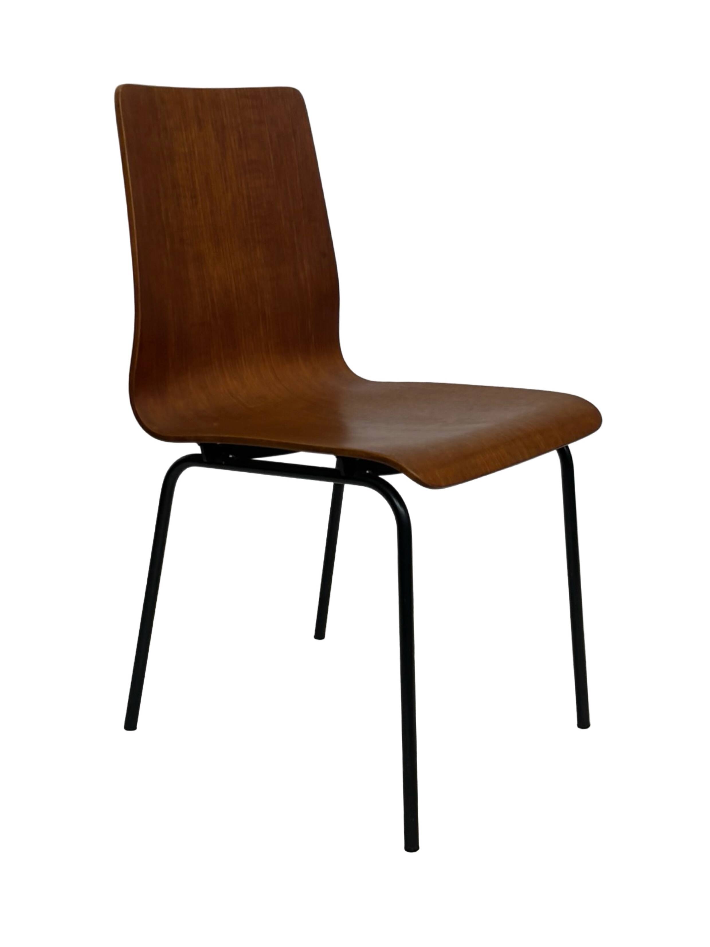 Vintage dining chair Friso Kramer for Auping 'Euroika' plywood design