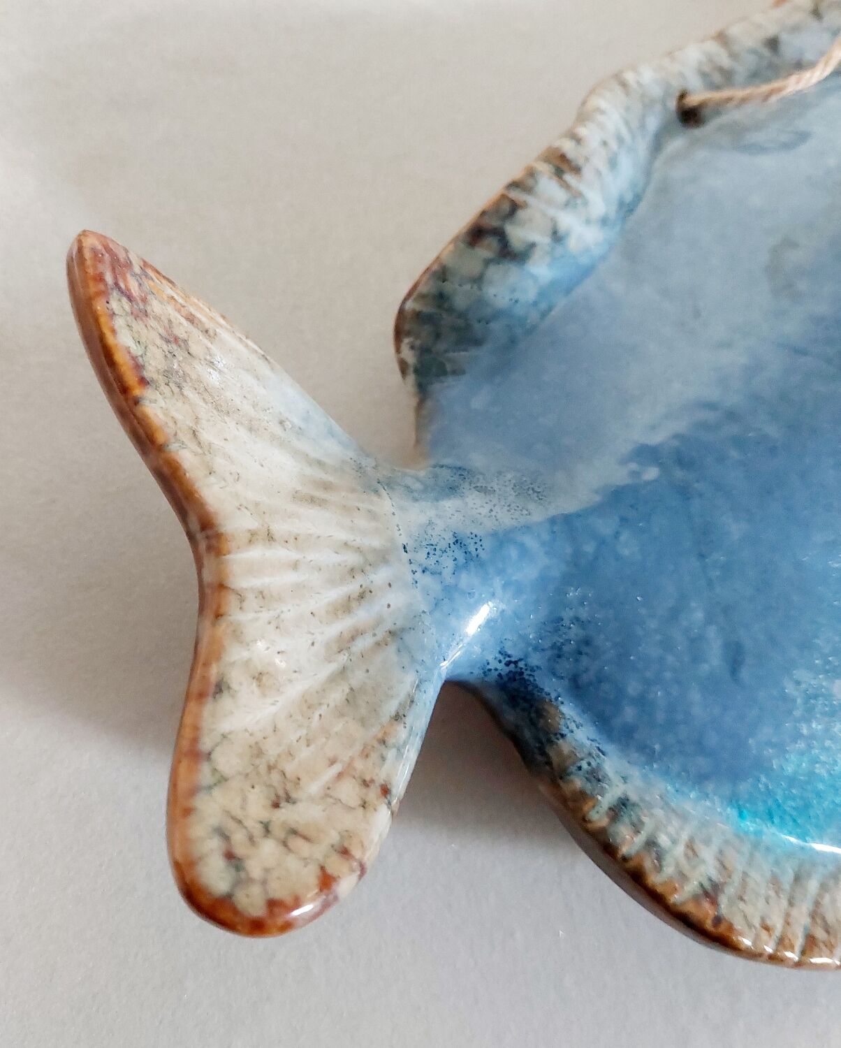 Vintage ceramic fish to hang