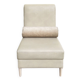 Fauteuil lounge à dossier roulé, années 2000