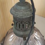 2 holophanous industrial lamps