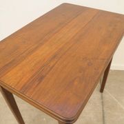 Mid-century walnut coffee table, wooden living room table, 1950s