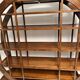 Vintage Asian teak bookcase