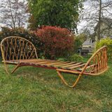 Rattan basket bed or bench