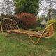 Lit ou banquette corbeille en rotin