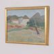 Original Swedish Oil on Panel – “Mountain Village” by Anna Küntzel