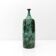 Vase bouteille en grès émaillé vert à reflets cuivrés 1960-1970